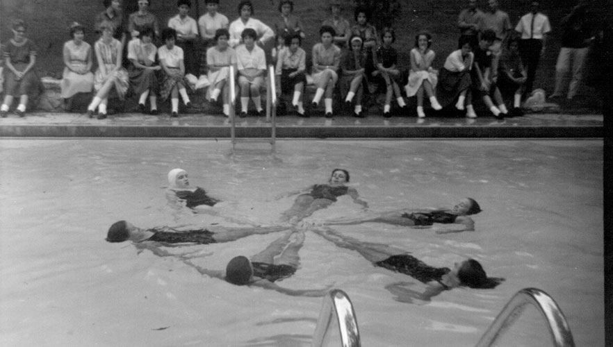 Mary Michaels Pohlmann swimming