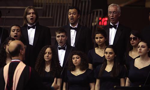 UIW Cardinal Singers sing the National Anthem