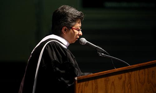 Congregational Leader Sr. Teresa Maya CCVI gives a speech