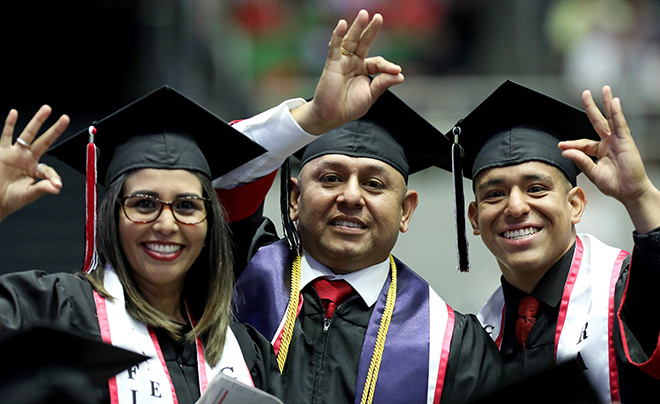 Three graduates at UIW commencement