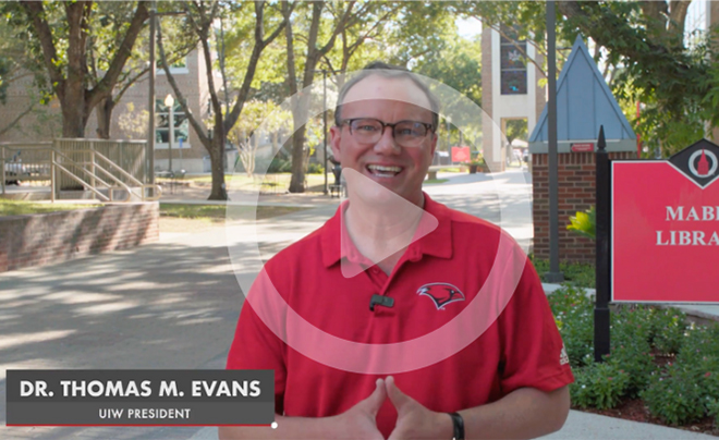 President Evans video still 