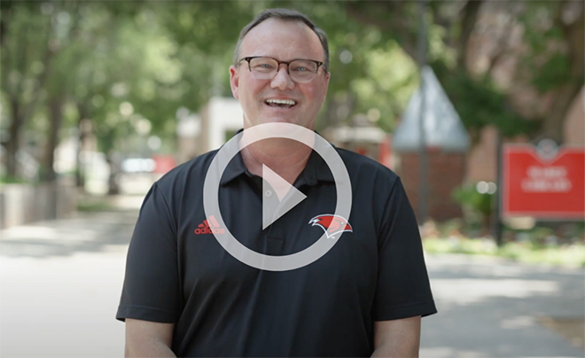 President Evans on UIW Campus