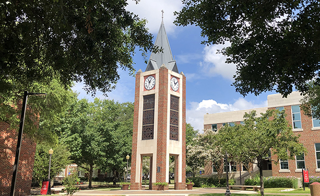 UIW clocktower