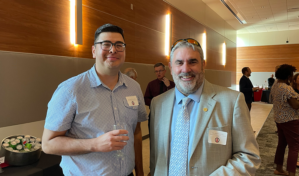 UIW faculty and leaders gathered for the President's Wine and Cheese with the Faculty 