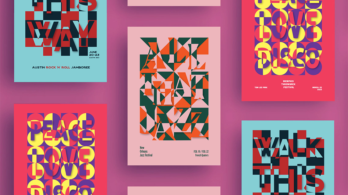 New Orleans Jazz Festival (Poster Series) – Allison Reyes (BFA ’20)