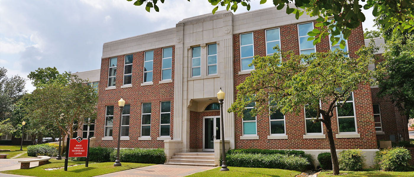 Outdoor photo of the Joyce Design and Technology Building