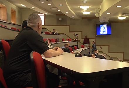 trainees in Skywarn training