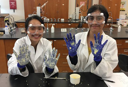 Research Academy campers take part in experiments