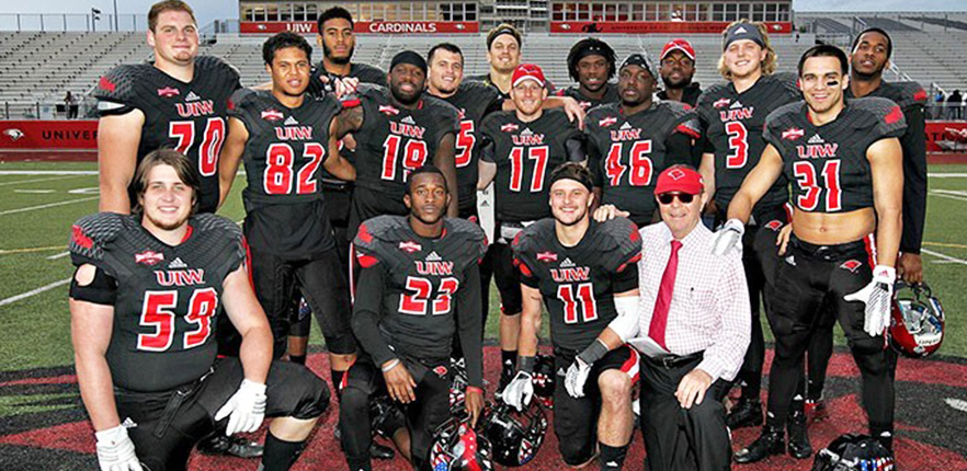 UIW football players