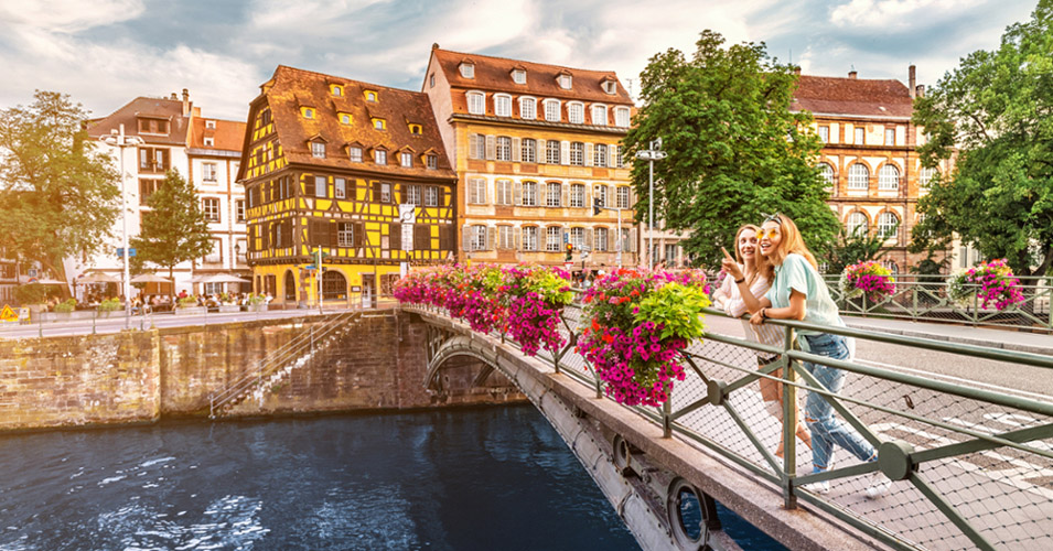 two women in strasbourg, france